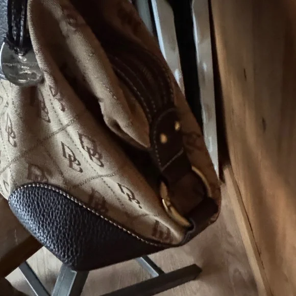 Dooney & Bourke Signature Brown and Tan Satchel - Picture 4 of 16